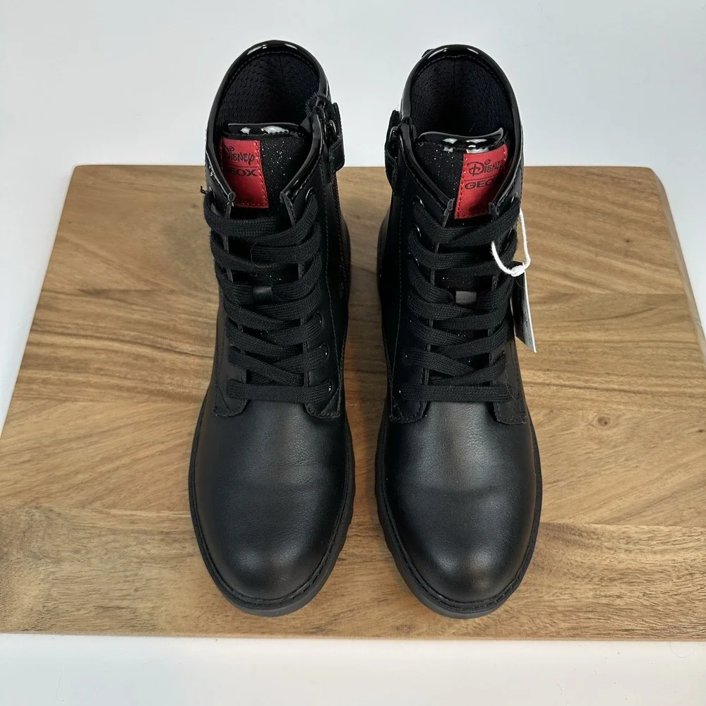 New Girls Geox J.‎ Casey Ankle Boots Disney Minnie Mouse Size EU 38 / 5.5 Y